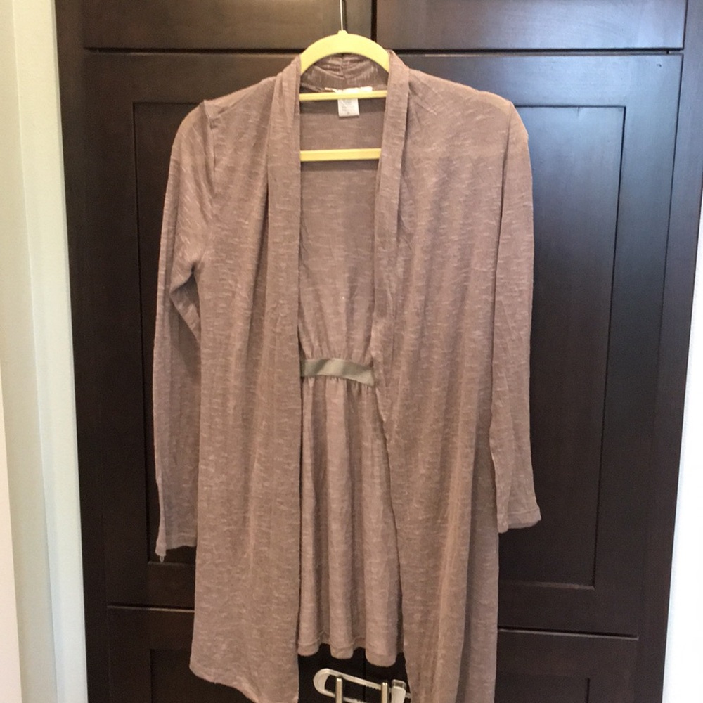 3/4 Sleeve Length Open Sweater - Longer Length